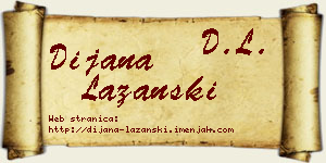Dijana Lazanski vizit kartica